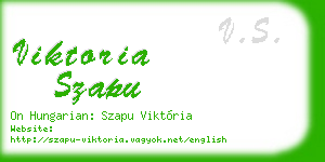 viktoria szapu business card